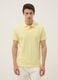Yellow short-sleeve organic cotton polo shirt, regular fit_2