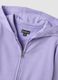 Purple hoodie in pure organic cotton for girls_2