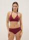 Red stretch bikini top with removable padding_1