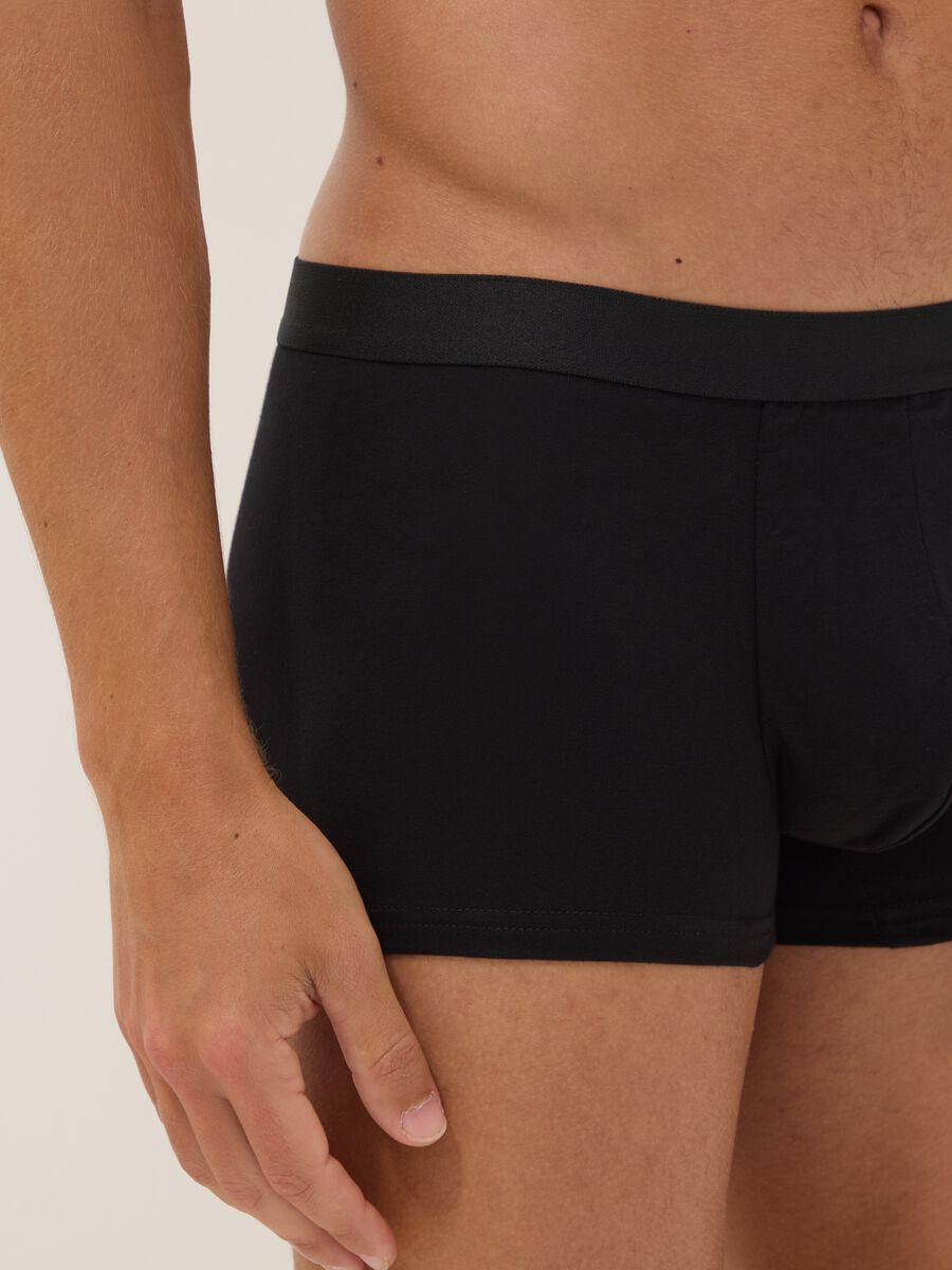 Three-pack of black organic cotton boxer shorts_3