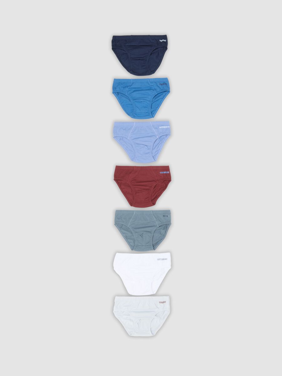 Multipack di sette slip multicolor in cotone jersey organico per bambino e ragazzo_0