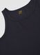 Blue regular-fit vest in pure organic cotton_2
