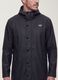 Black regular-fit raincoat with zip_1