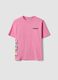 Pink short-sleeved pure cotton T-shirt_4