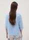 Sky-blue pure cotton shirt with eyelet embroidery, regular fit_3