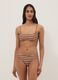 Multicoloured striped stretch-fabric bralette bikini top_1