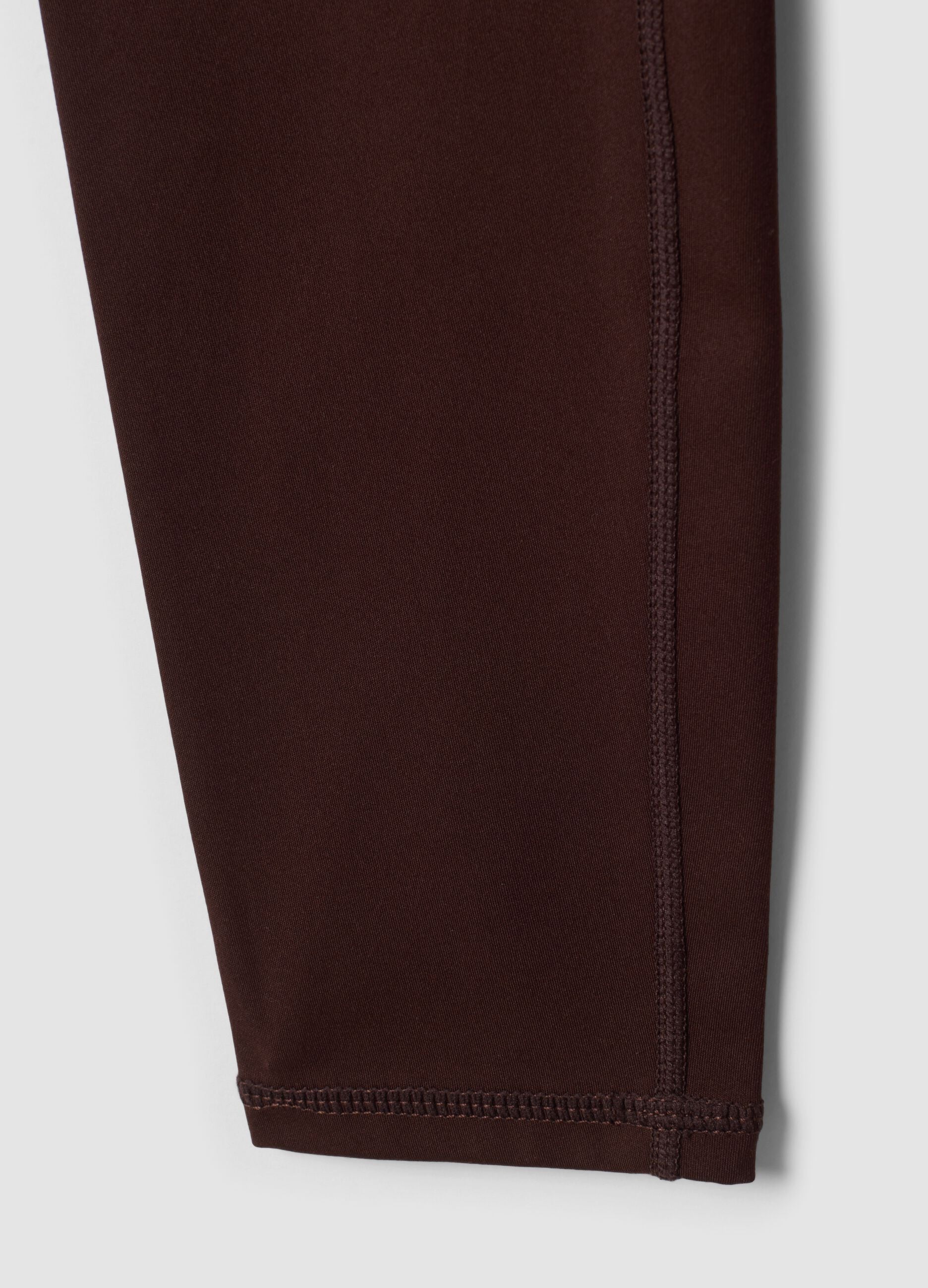 Brown high-waisted breathable stretch leggings ALTAVIA STUDIO