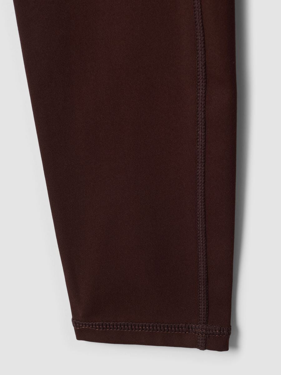 Brown high-waisted breathable stretch leggings ALTAVIA STUDIO_8