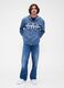 Blue hoodie with full zip closure_1