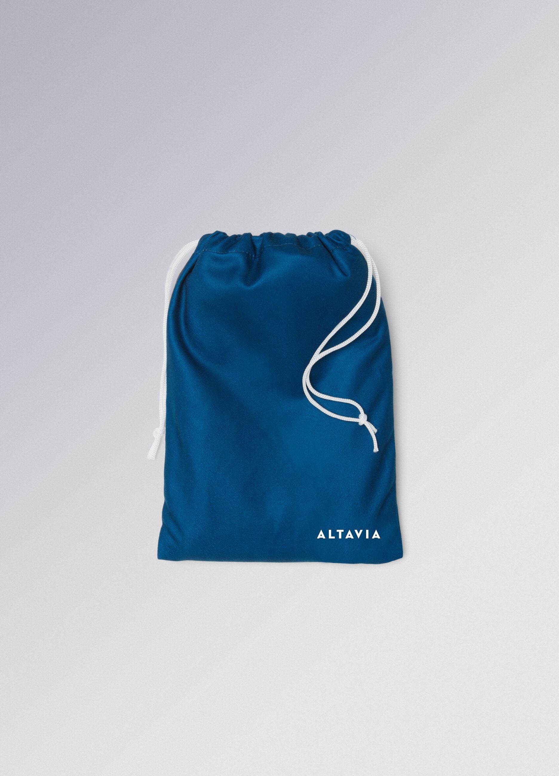 ALTAVIA SAILING striped blue microfibre beach towel