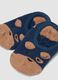 Blue non-slip organic stretch cotton baby socks with puppy motif_2