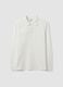 White long-sleeve polo in pure organic cotton piqu&eacute;, regular fit_4