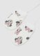 White stretch-fabric gloves with Minnie print_2