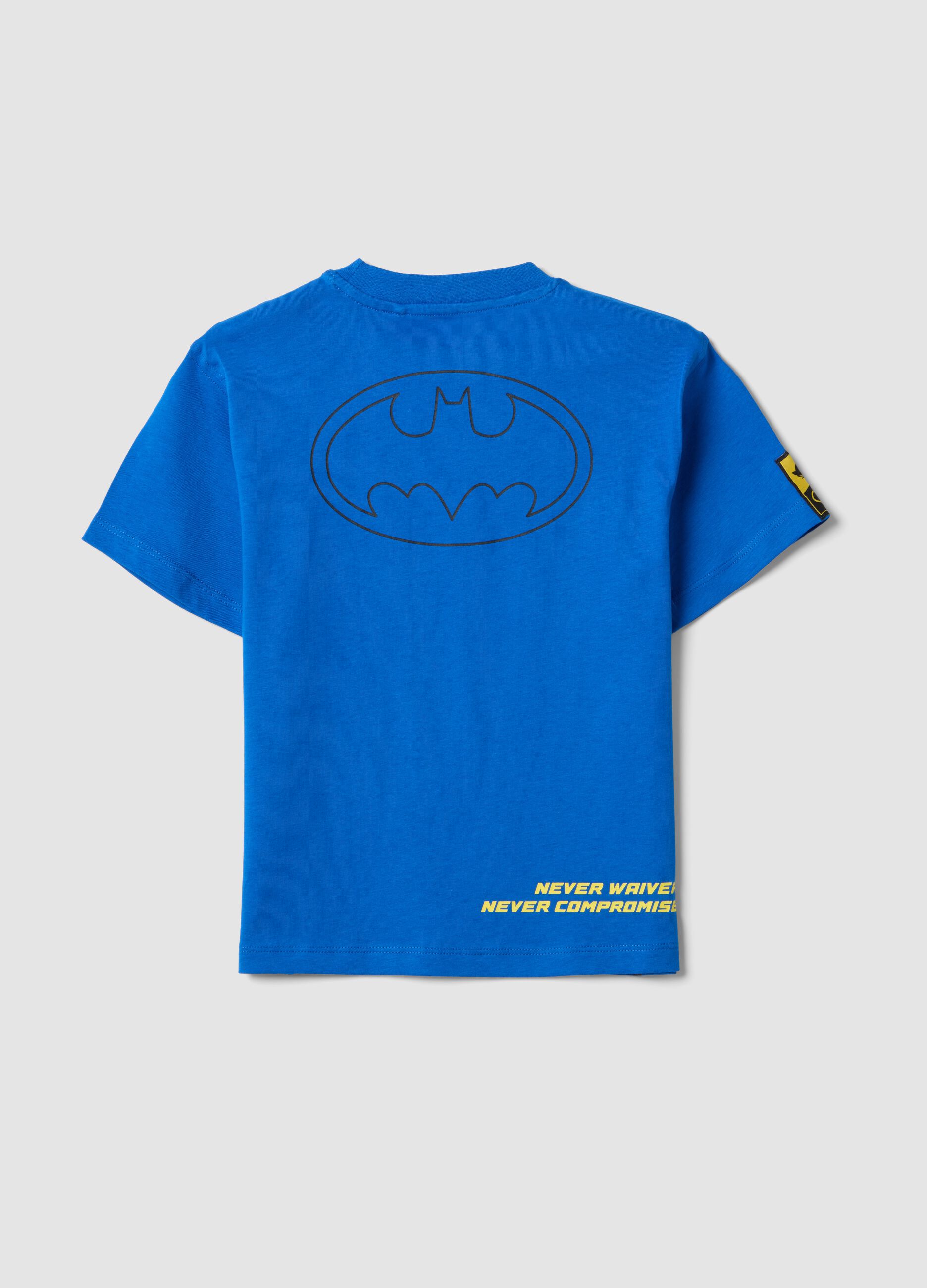 Children's oversized blue pure cotton t-shirt with Sonic print