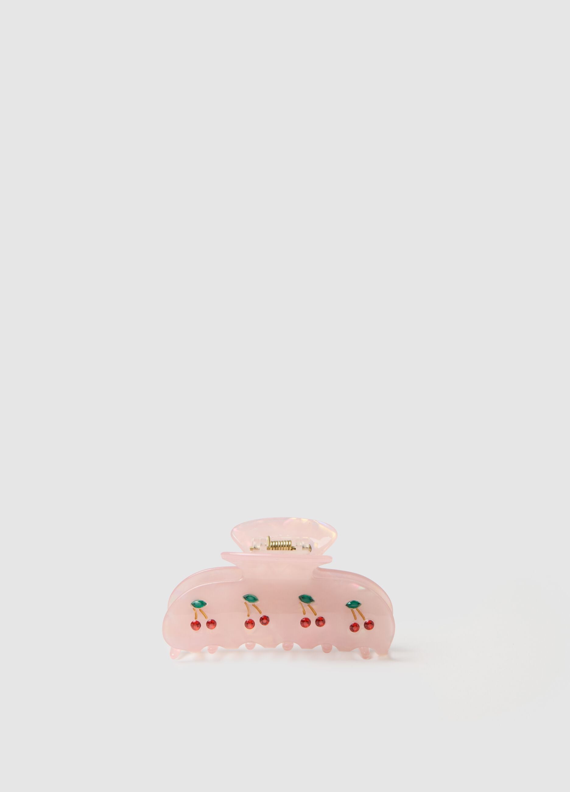 Pink Cherry Hair Clip
