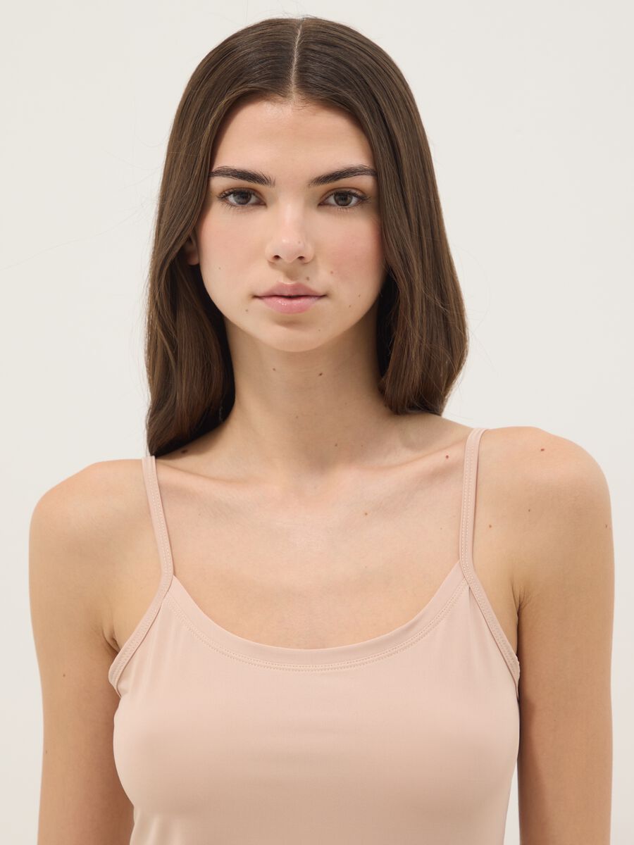 Beige tank top regular fit_1