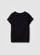 Girls' black stretch cotton slim fit t-shirt_4