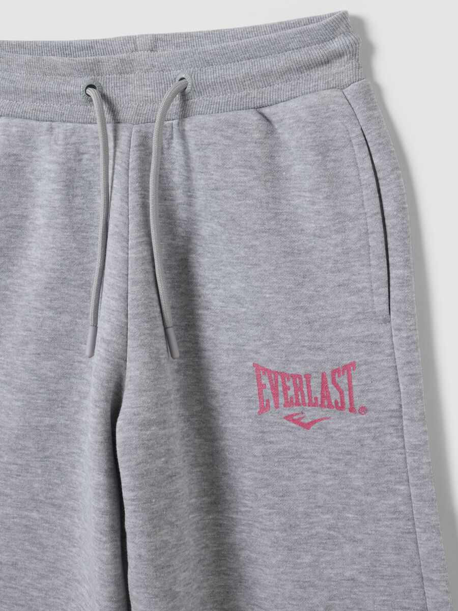 Girls&rsquo; grey cotton-blend regular-fit joggers_4