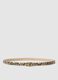 Multicolour Python-Print Slim Fit Belt with Gold Buckle_0
