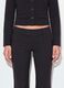 Black flared pinstripe trousers in stretch viscose_3