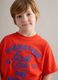 Red pure cotton oversized T-shirt for boys_1
