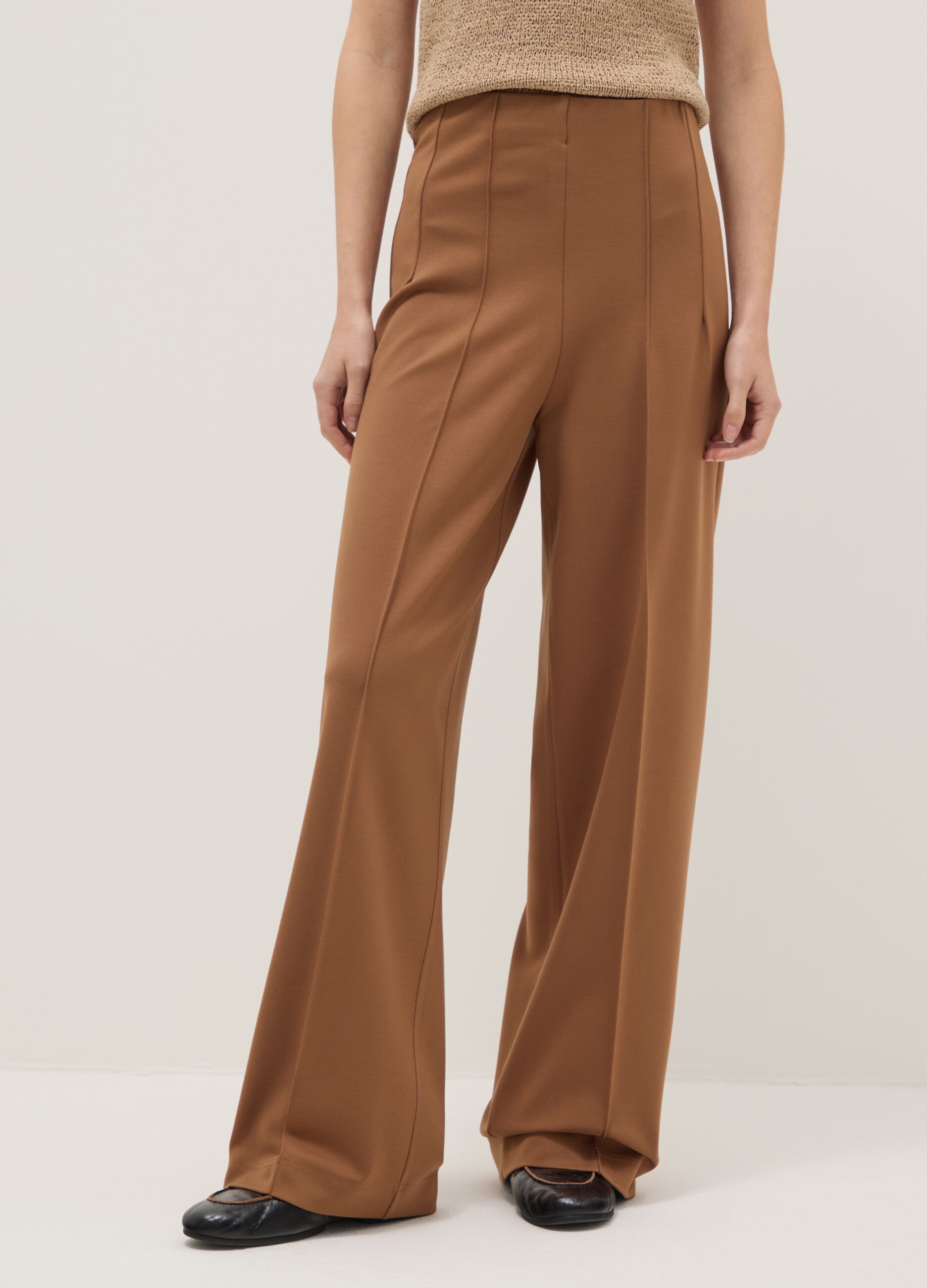 Brown Flare Fit Leggings