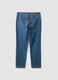 Light blue cotton and viscose blend slim-fit jeans_2