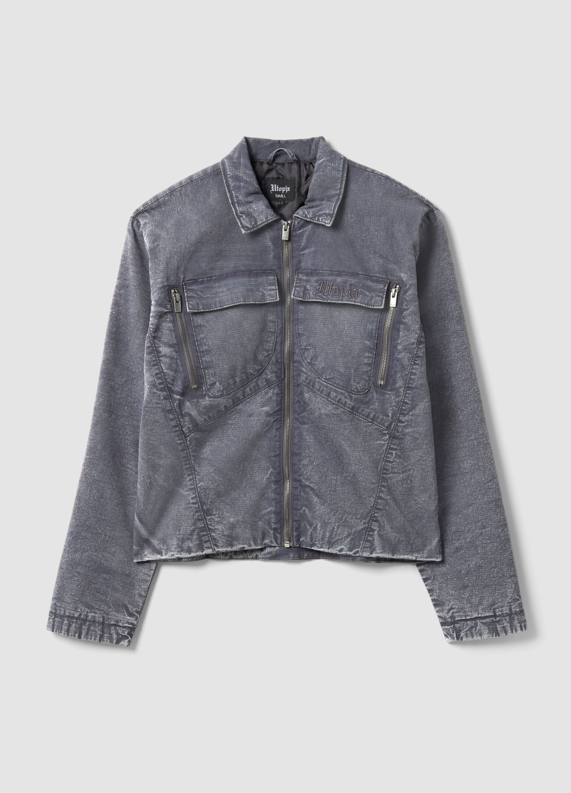 Washed Grey Work Jacket