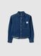 Girls' blue pure cotton shirt with regular fit_3