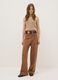 Brown Flare Fit Leggings_0