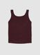 Purple stretch viscose crew-neck vest top_4