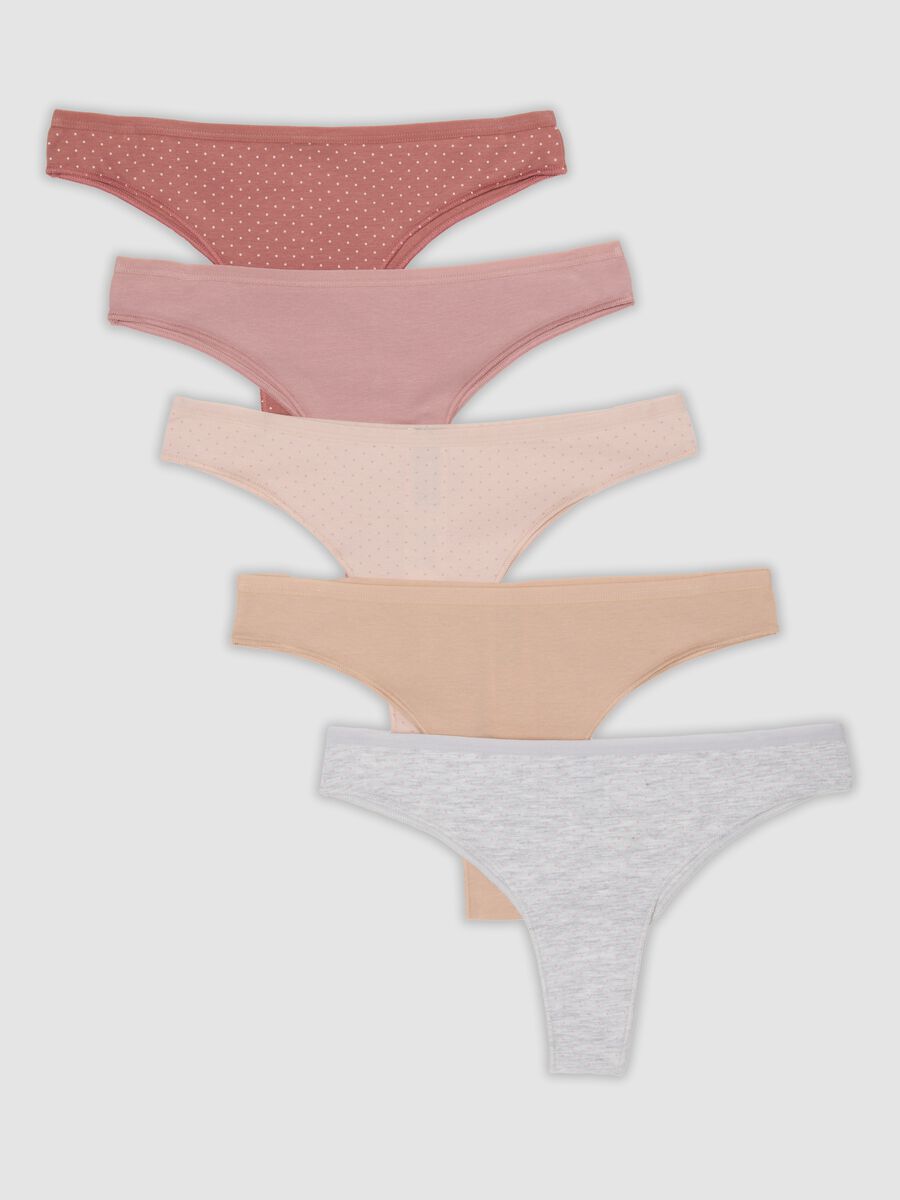 Five-pack of Brazilian briefs in organic cotton and stretch viscose_4
