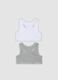 2-pack of girls&rsquo; multicolour organic stretch-cotton sports bras_1