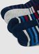 Pack of seven multicoloured ankle socks in stretch organic cotton_2