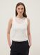 White stretch crochet-knit tank top_2