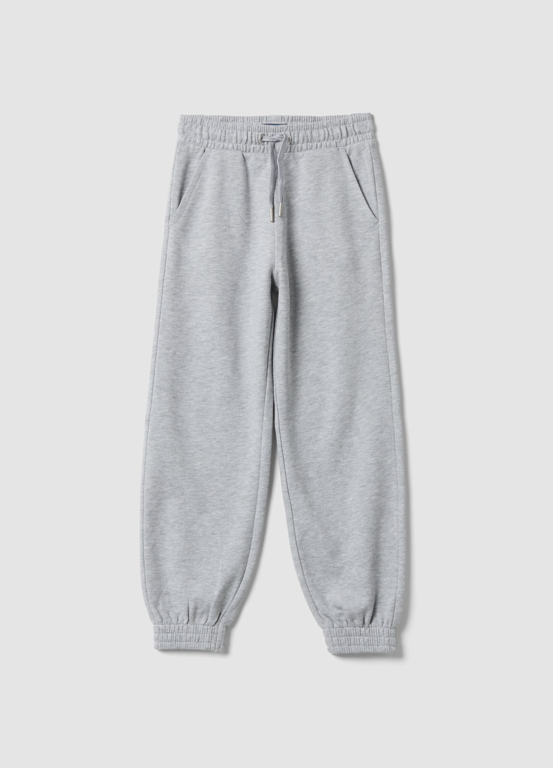 Grey organic cotton joggers