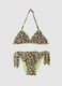 Brown triangle bikini in stretch fabric_0