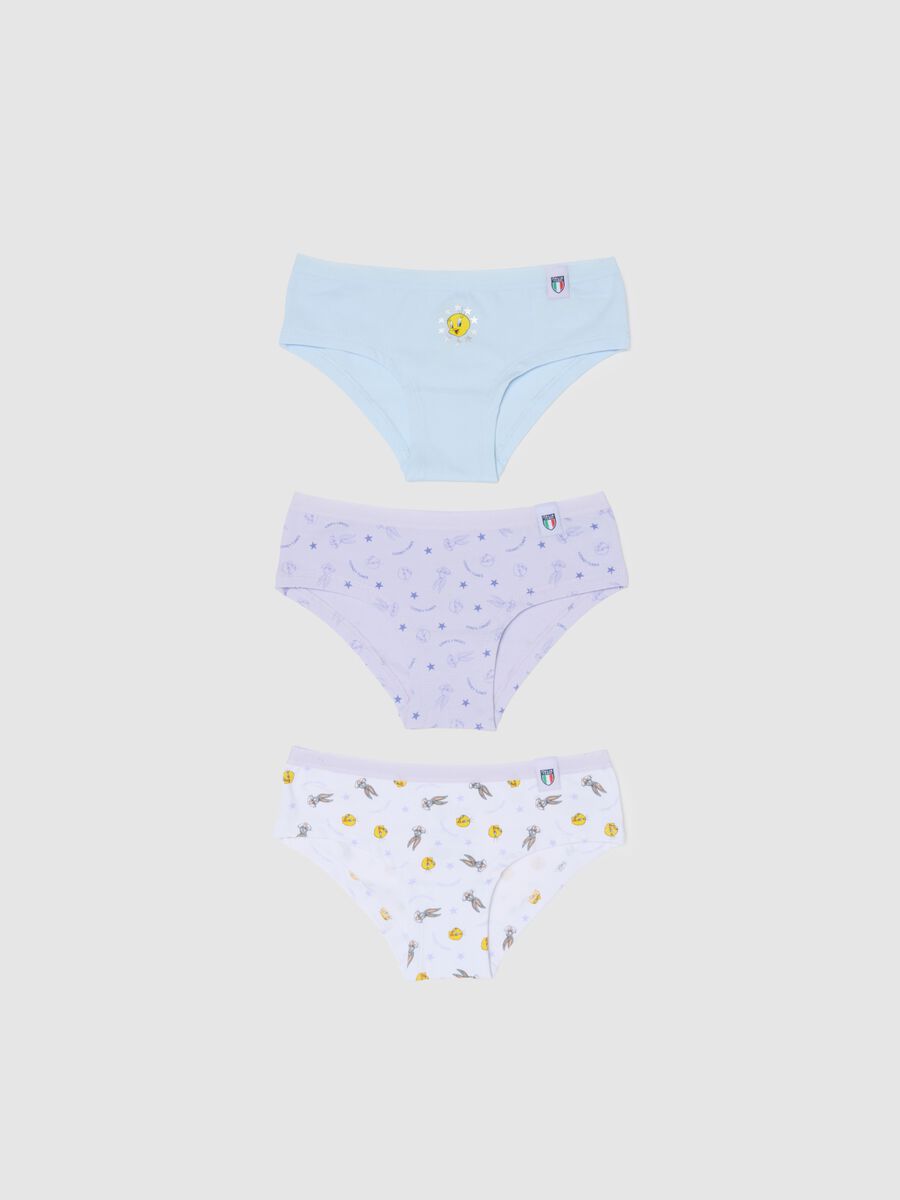 Tripack Multicolour Baby Culottes in Cotton Blend with Regular Fit_0