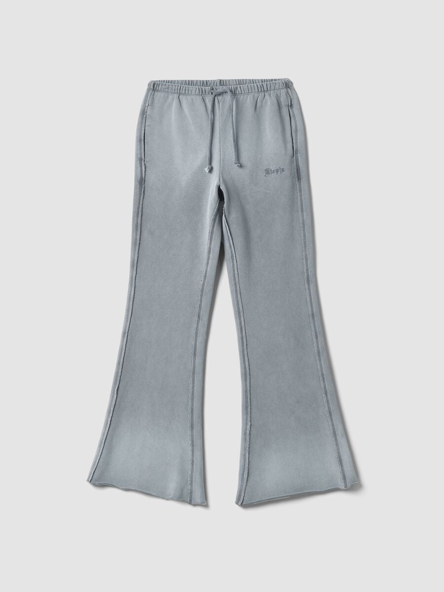 Flared Sweatpants in Vintage Grey_1