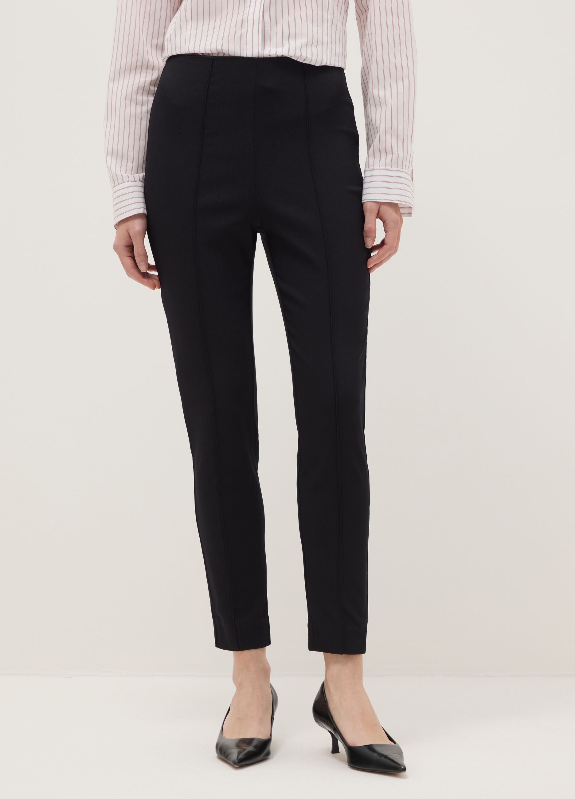 Black Slim Fit Treggings