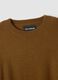 Brown pure wool crew-neck jumper in oversized fit_5