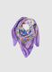Multicolour scarf with floral patterns_0