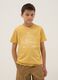 Yellow pure cotton short-sleeve T-shirt_0