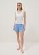 White pure cotton regular fit T-shirt with henley neck_1