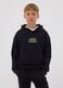 Black oversized pure cotton gaming hoodie for boys_1