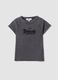 Grey fitted ribbed stretch cotton T-shirt with Detroit lettering_4