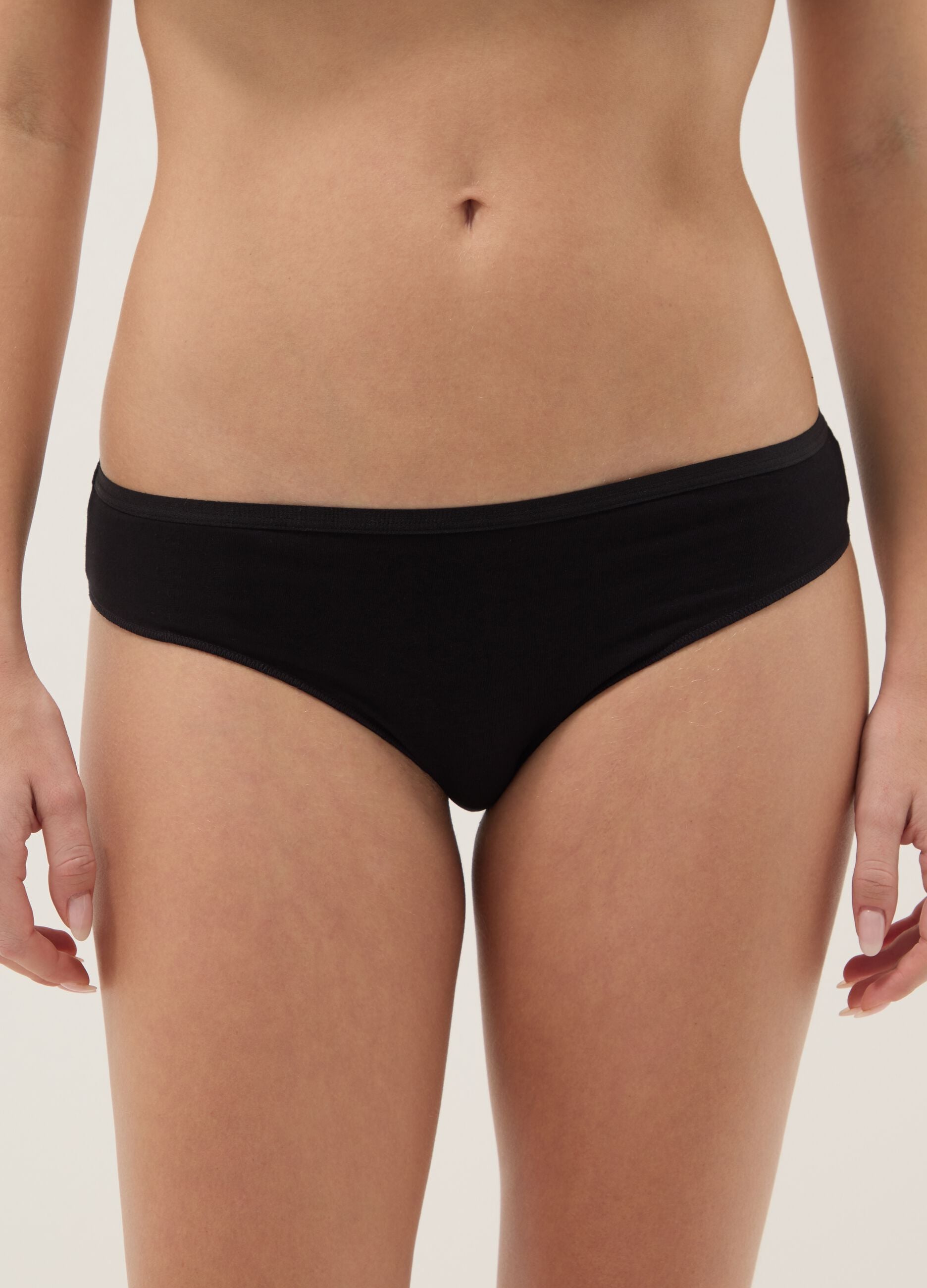 Multipack of stretch cotton multicolour regular fit briefs