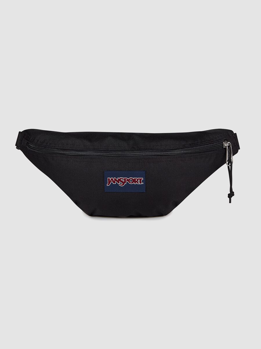 Black bum bag with adjustable belt_0