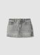 Girls&rsquo; grey stretch-cotton skort, regular fit_3