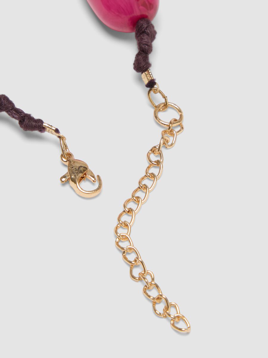 Collana rosa con perline decorative_1